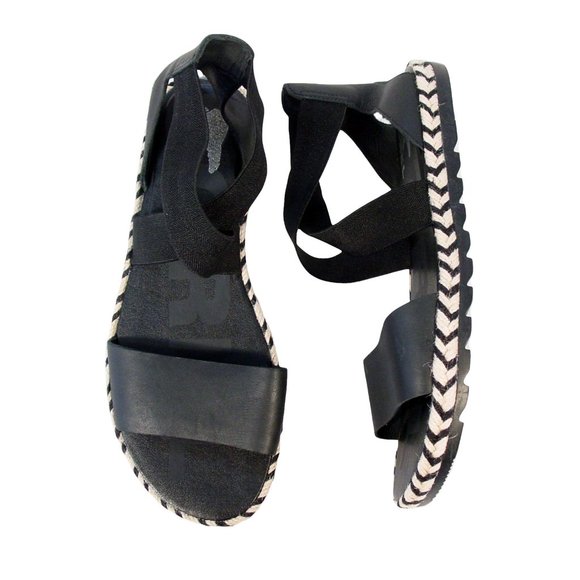 Anthropologie Shoes - ANTHROPOLOGIE SOREL Ella II Leather Chevron Jute Espadrille Sandals Women's 9